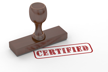 Certification